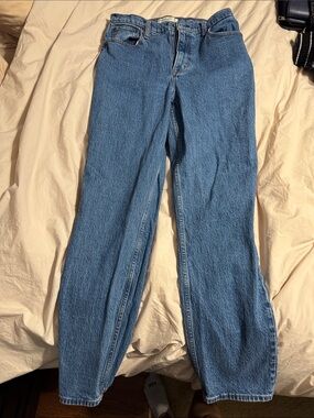 Abercrombie & Fitch Straight-Leg Blue Jeans